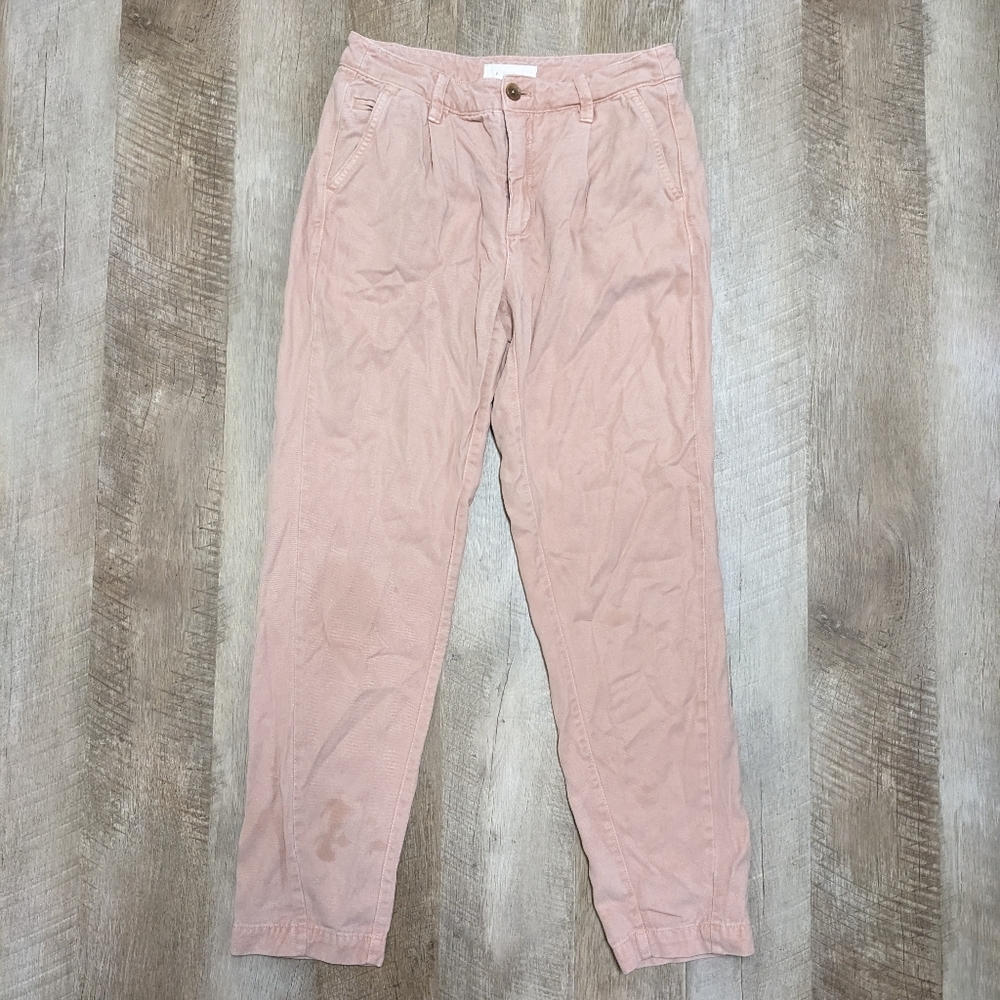 Anthropologie Blush Pink Lyocell Pants Size 26